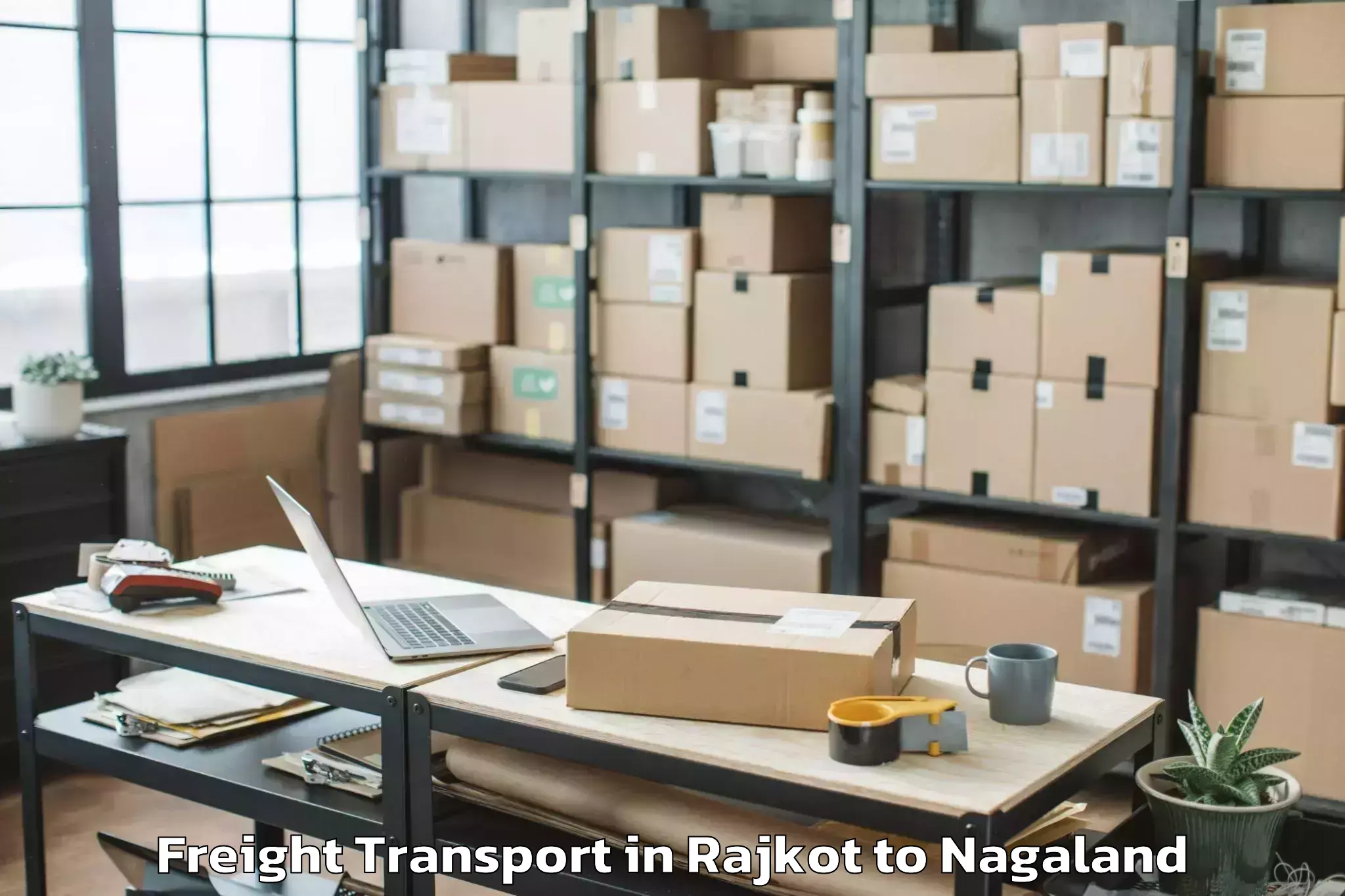 Comprehensive Rajkot to Niuland Freight Transport